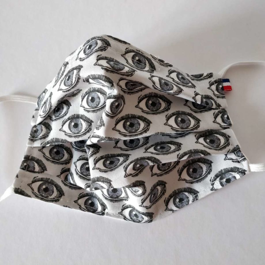 Masque barrière adulte FEMME ou ADO avec pince-nez