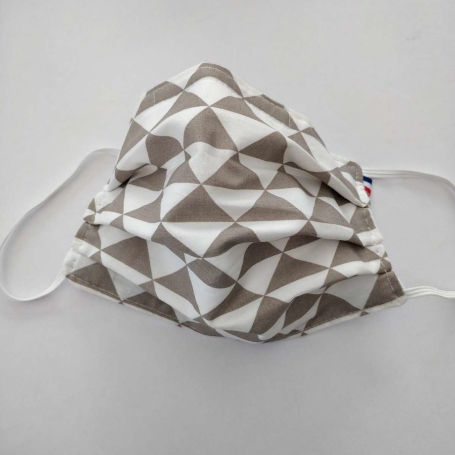 Masque barrière adulte FEMME ou ADO avec pince-nez