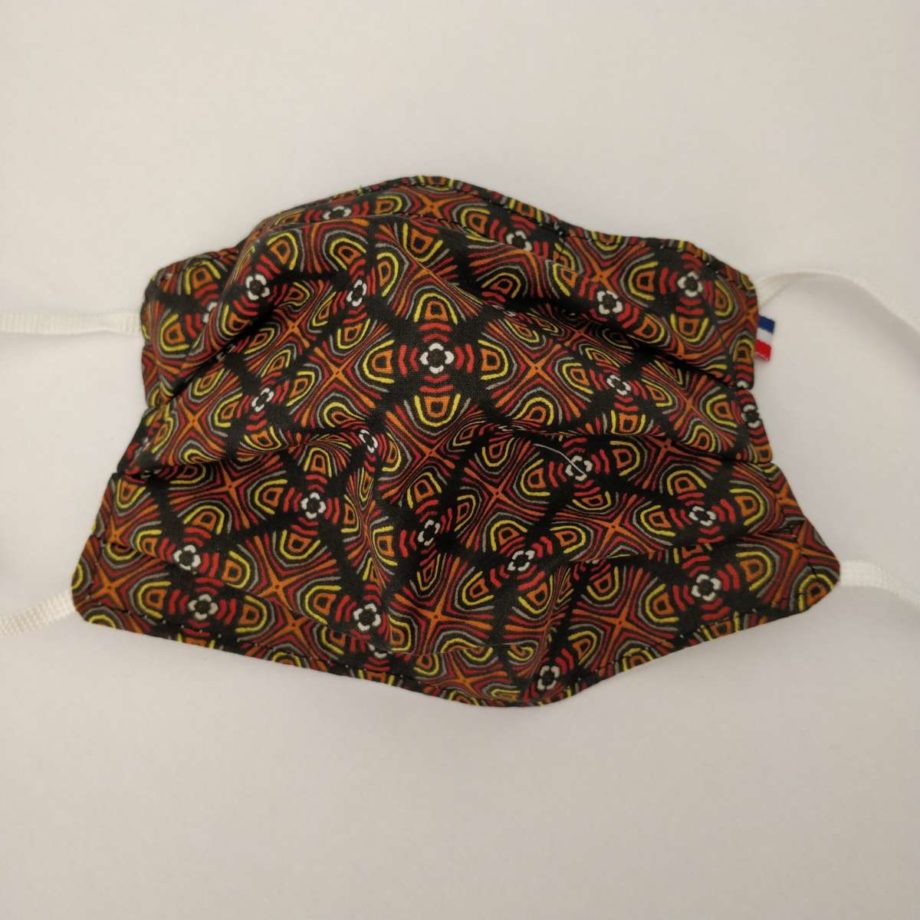 Masque barrière adulte HOMME avec pince-nez - modèle ethnique