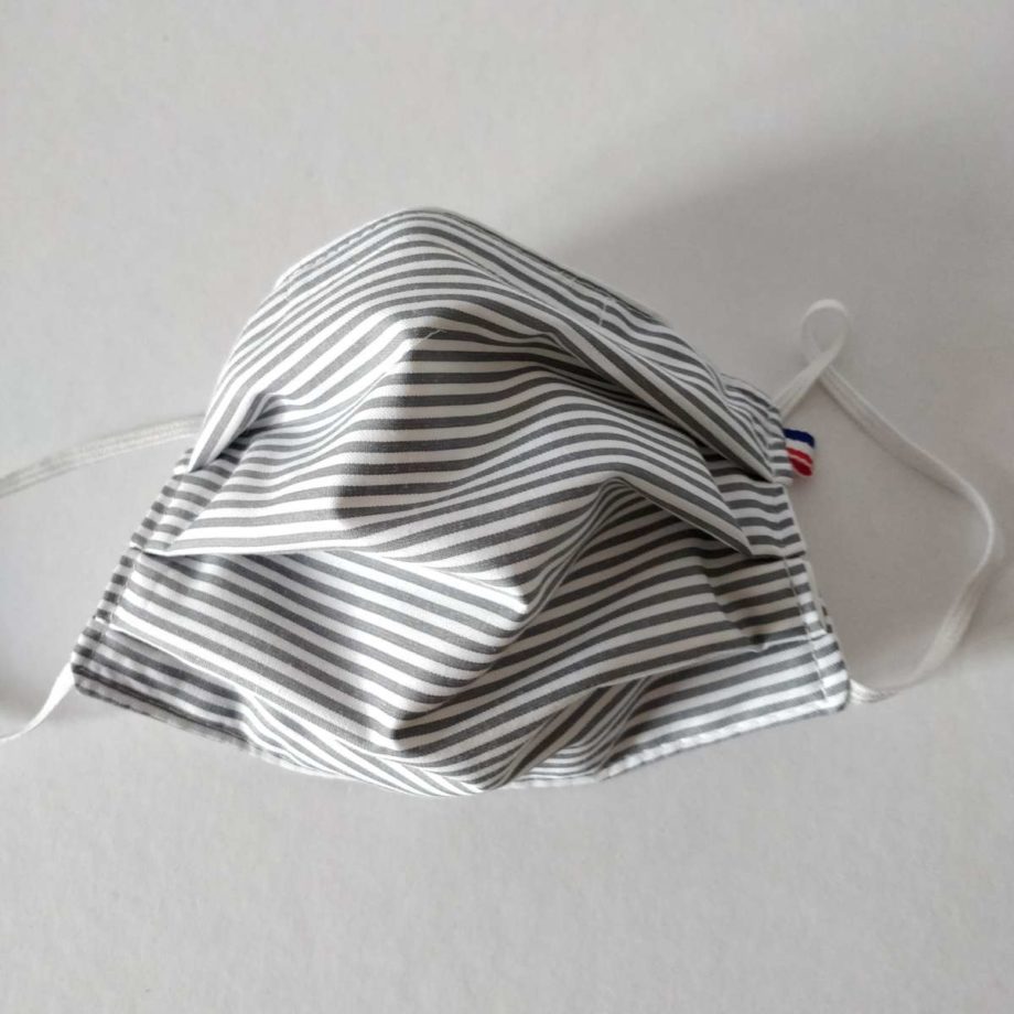 Masque barrière adulte  HOMME avec pince-nez