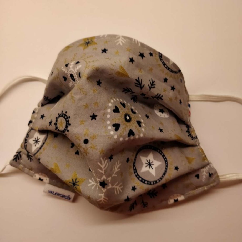 Masque barrière adulte FEMME ou ADO avec pince-nez