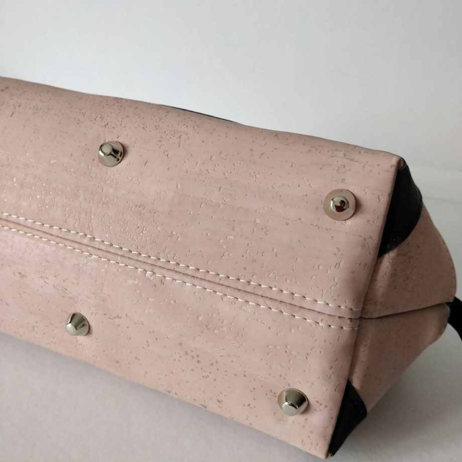 Sac à main Ornithogale en liège de luxe - rose noir