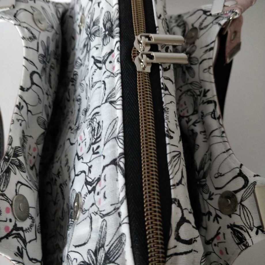 Sac à main Ornithogale en liège de luxe - rose noir