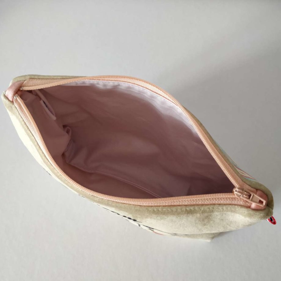 Pochette à maquillage velours - imprimé DREAM
