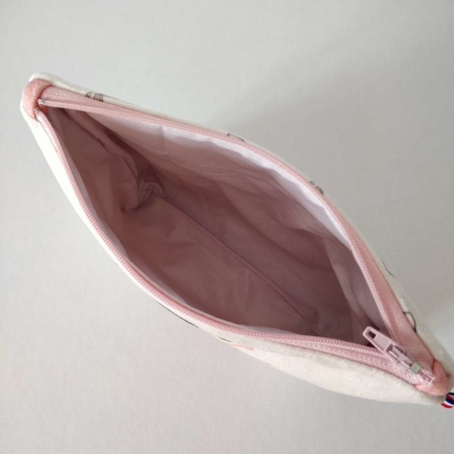 Pochette à maquillage velours - imprimé FASHION