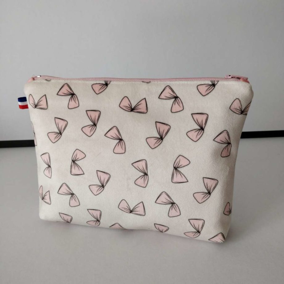 Pochette à maquillage velours - imprimé FASHION