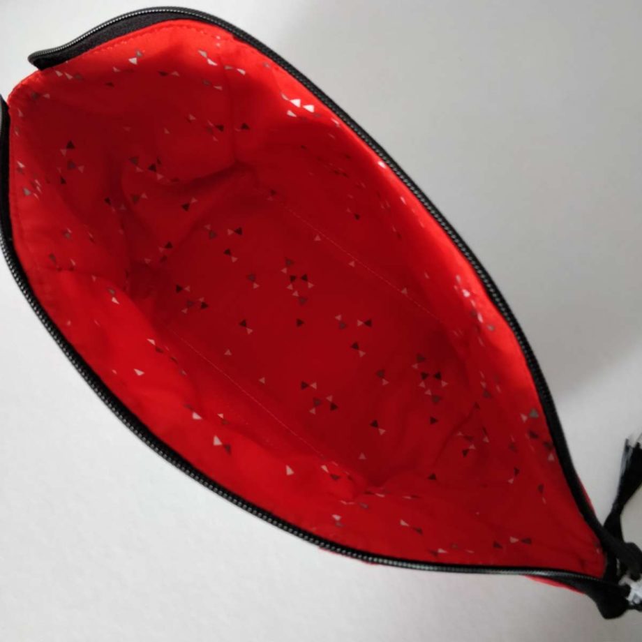 Pochette à cométiques rouge