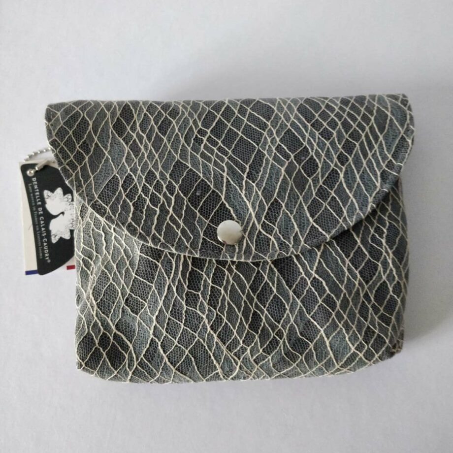 Pochette pression en dentelle Calais-Caudry  - Valencroix