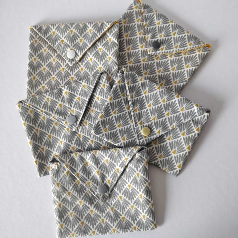 Pochette multi-usages - gris/jaune