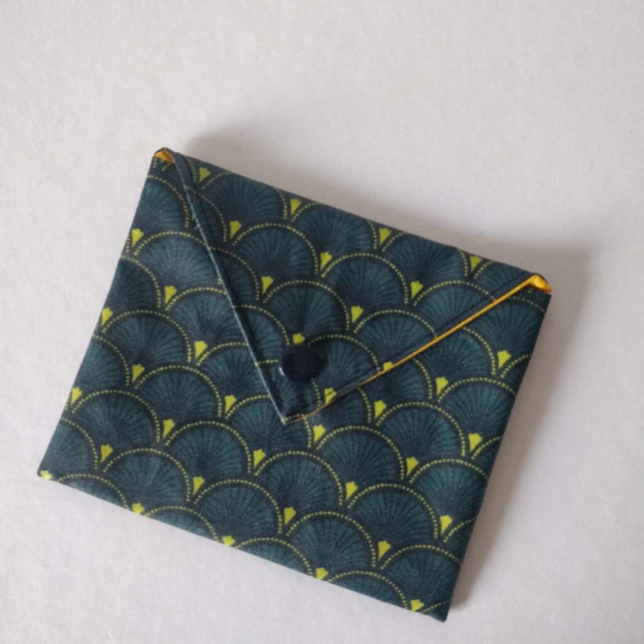 Pochette multi-usages - marine/vert