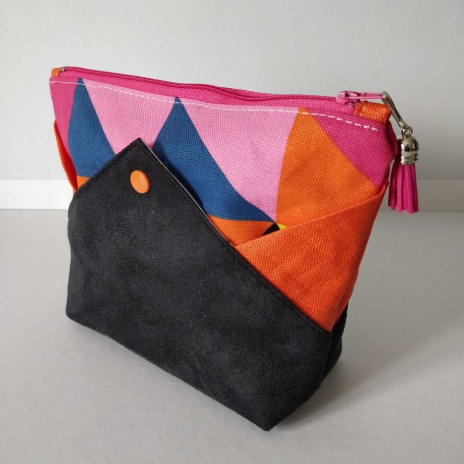 Trousse zippée colorée (Coloris inversé)