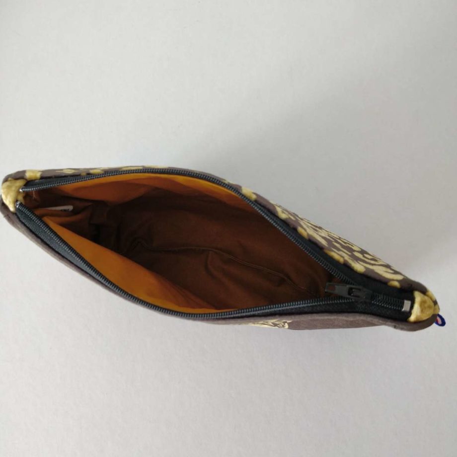 Pochette à maquillage velours - imprimé TIGRE