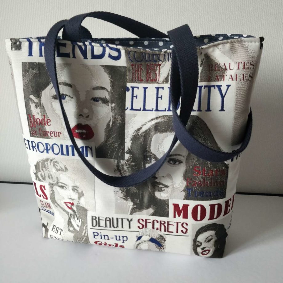 Sac cabas - imprimé pin up