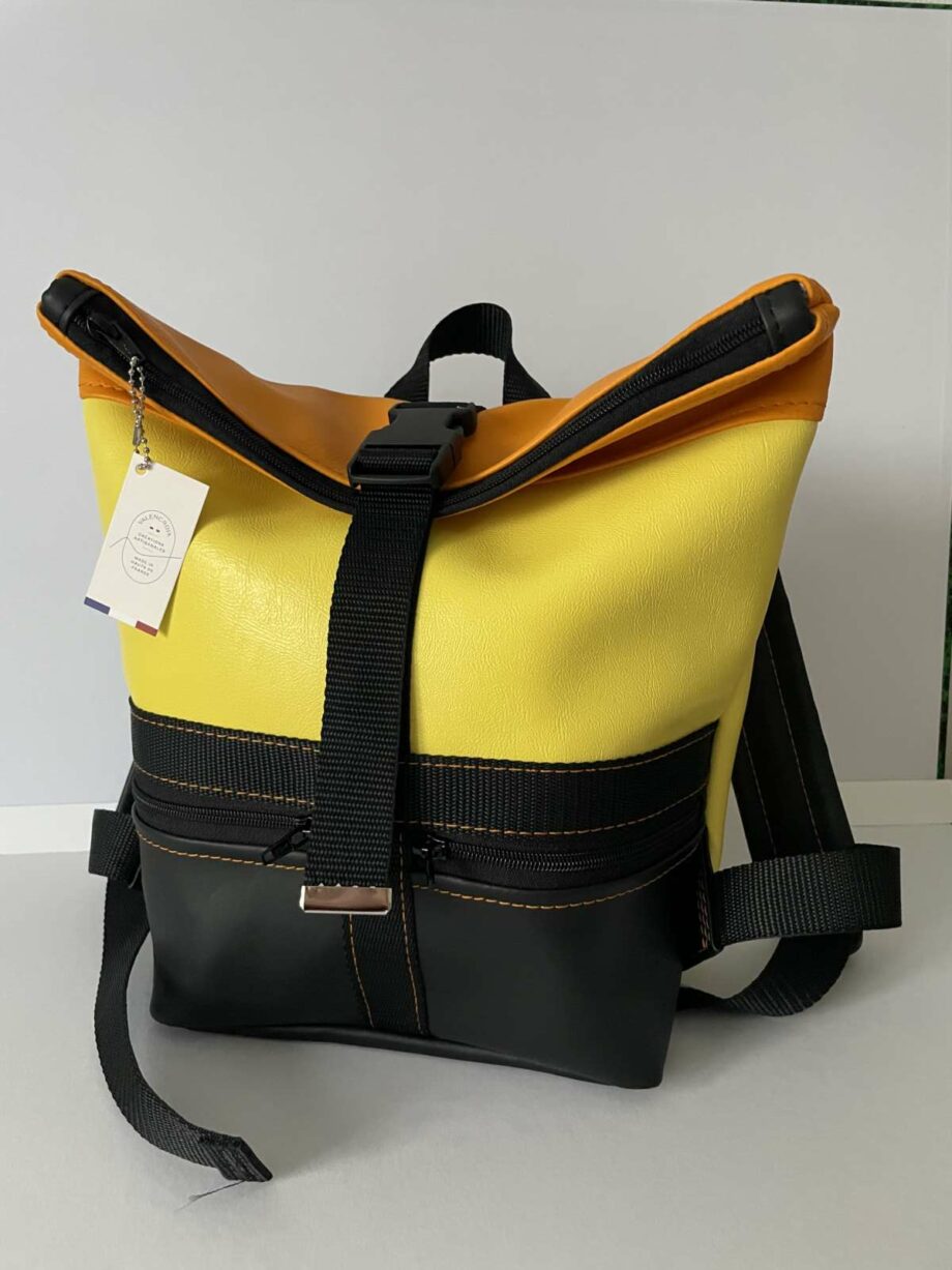 Sac à dos Troïka jaune/mandarine taille S - Valencroix
