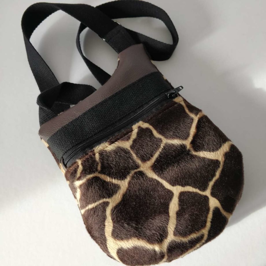 Sac bandoulière imprimé girafe