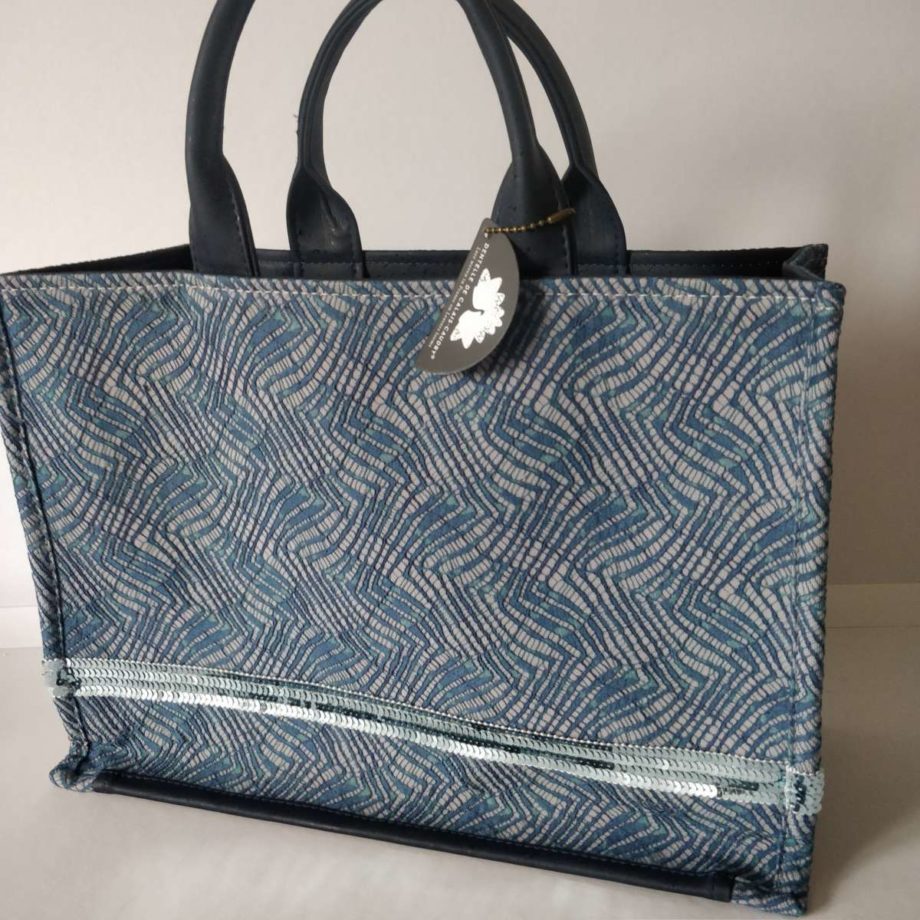 Sac cabas en dentelle de Calais - Caudry - Valencroix