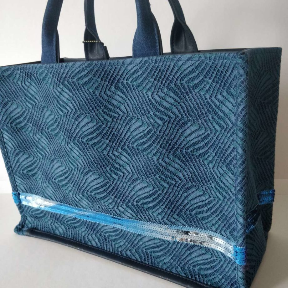 Sac cabas en dentelle de Calais - Caudry - Valencroix