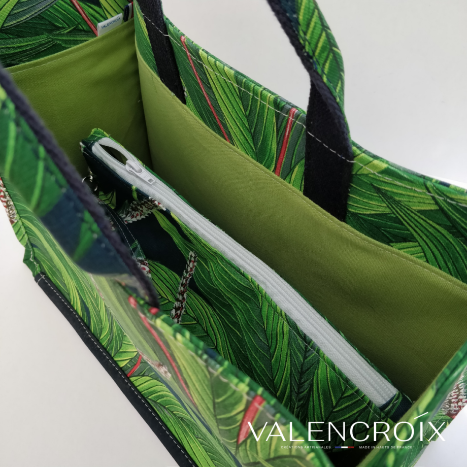 Cabas motif Ceylan marine - Valencroix