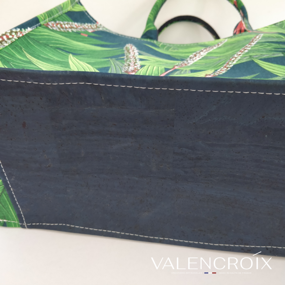Cabas motif Ceylan marine - Valencroix