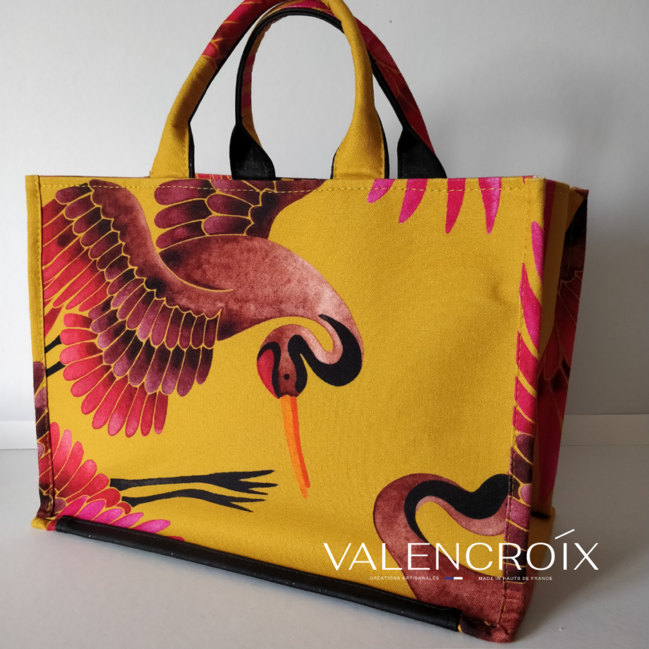 Sac cabas grues jaunes - Valencroix
