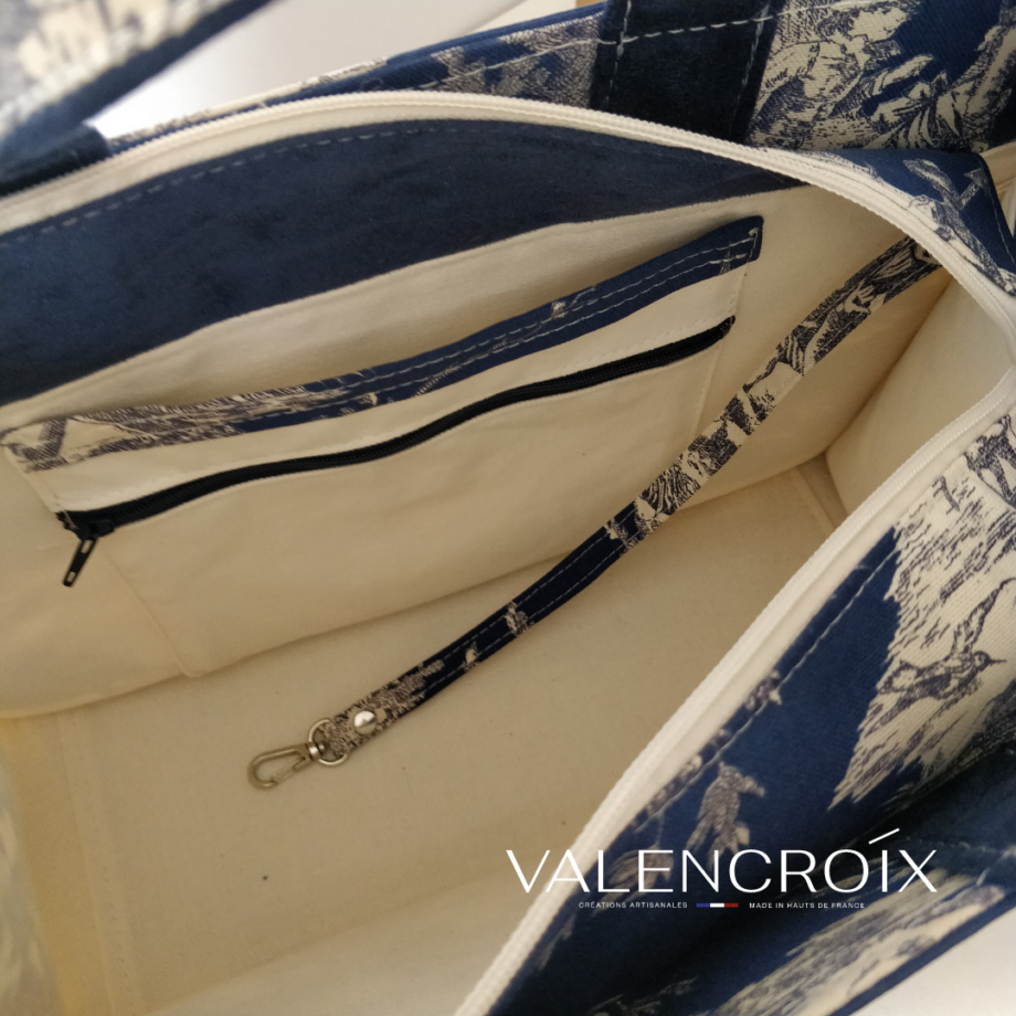 Sac cabas Histoire d'eau marine - Valencroix