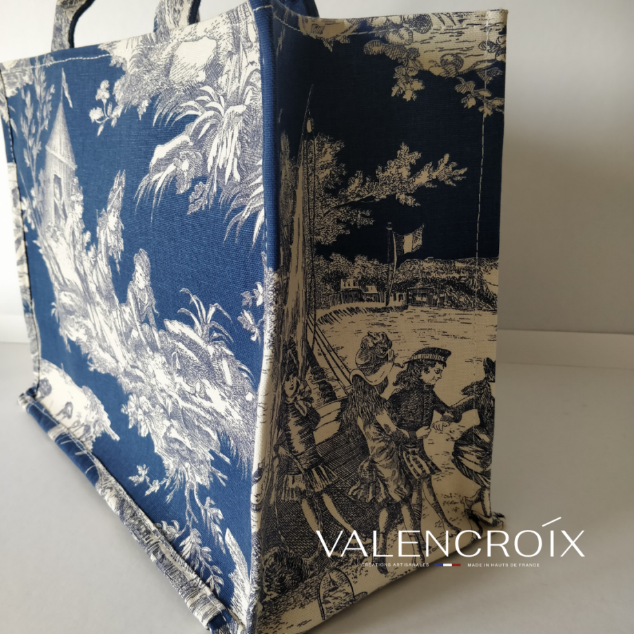 Sac cabas Histoire d'eau marine - Valencroix