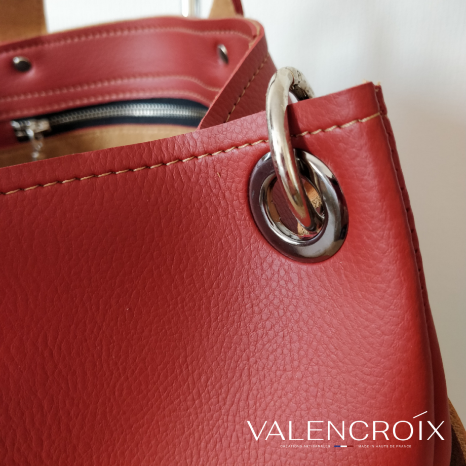 Sac cabas chic rouge