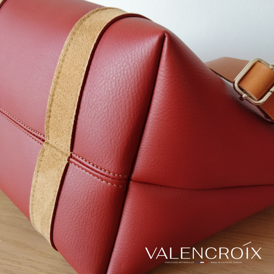Sac cabas chic rouge