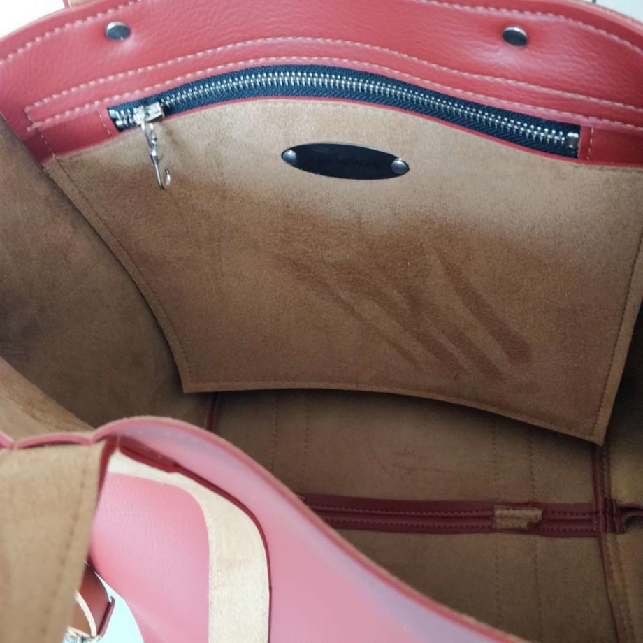 Sac cabas chic rouge