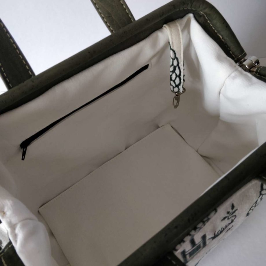 Sac "Mary Poppins"  vintage kaki - Valencroix