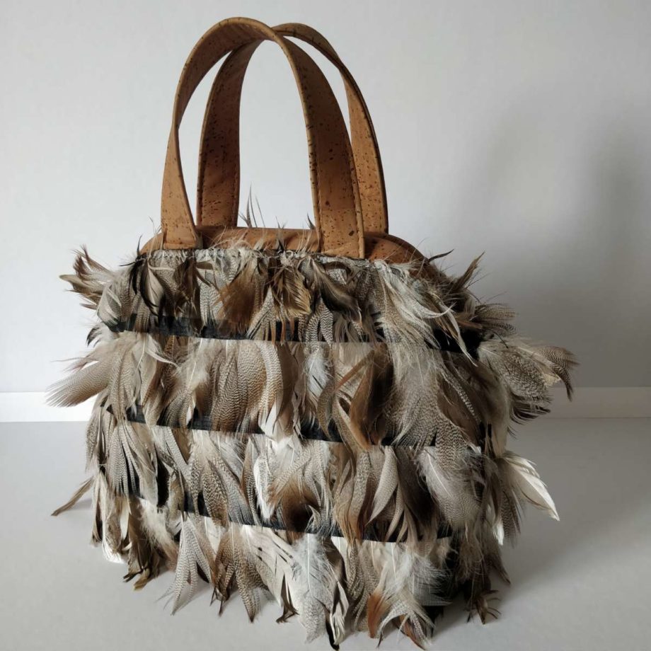 Sac "Mary Poppins" featherbag plumes veritables - valencroix