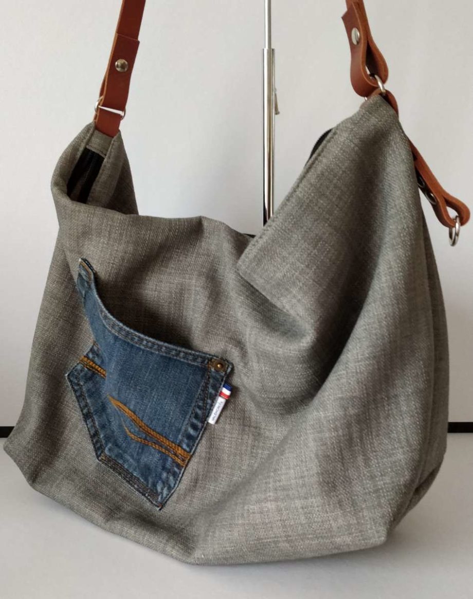 Sac cabas zippé