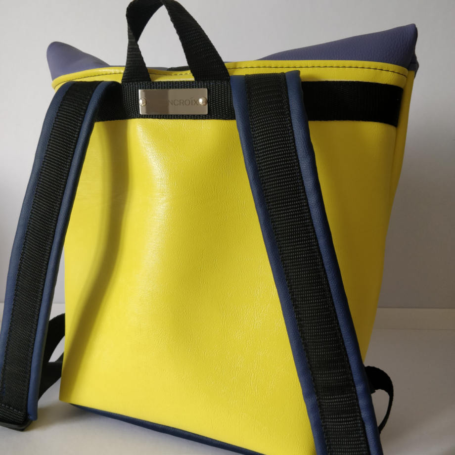 Sac à dos Troïka marine/mauve taille M - Valencroix