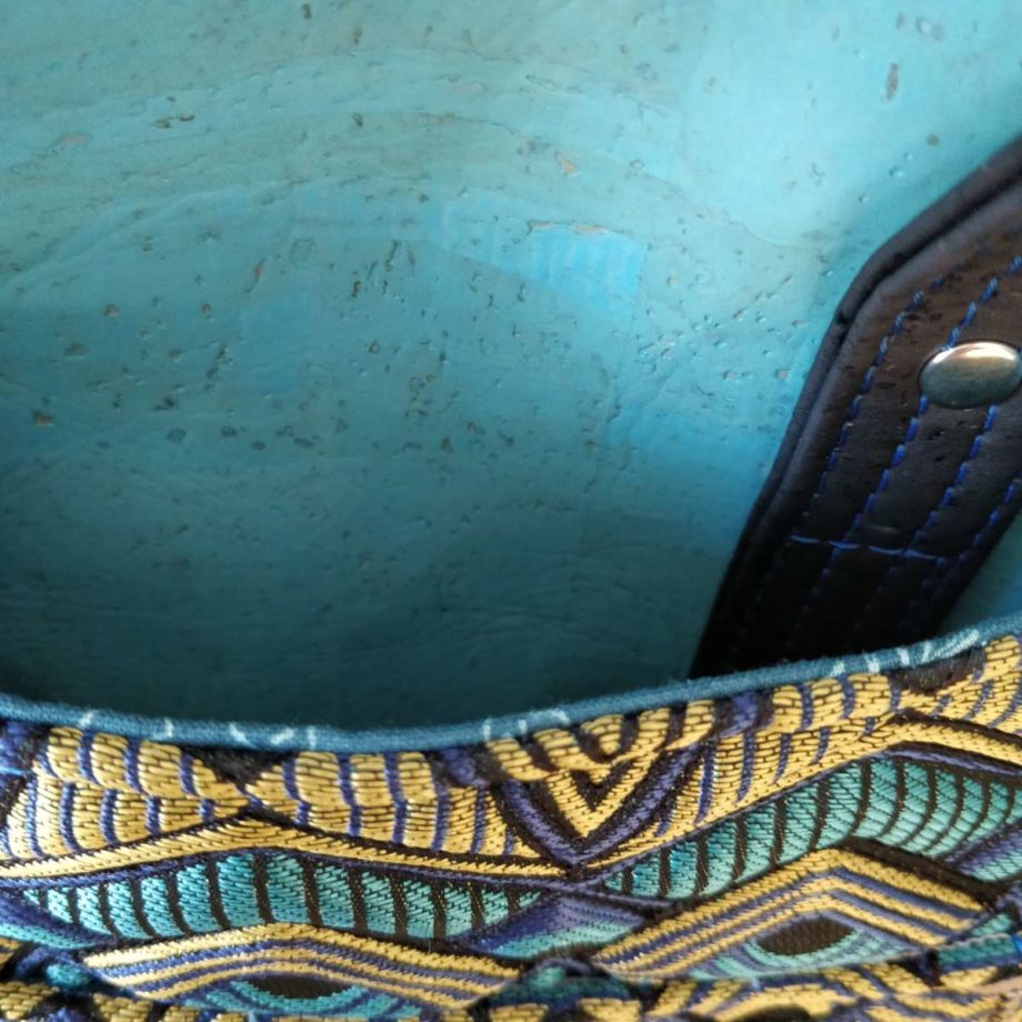Sac à dos Zenaïda - liège et jacquard matelassé