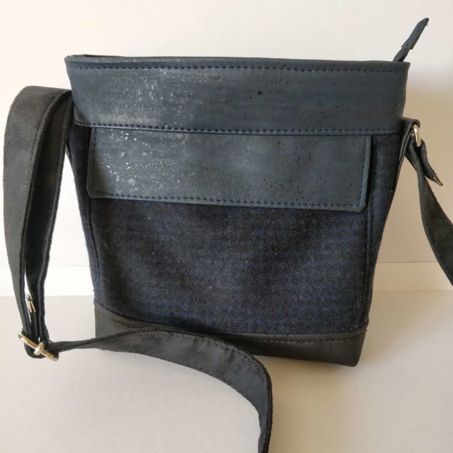 Sac à  bandoulière Folk pour homme - liège et lainage