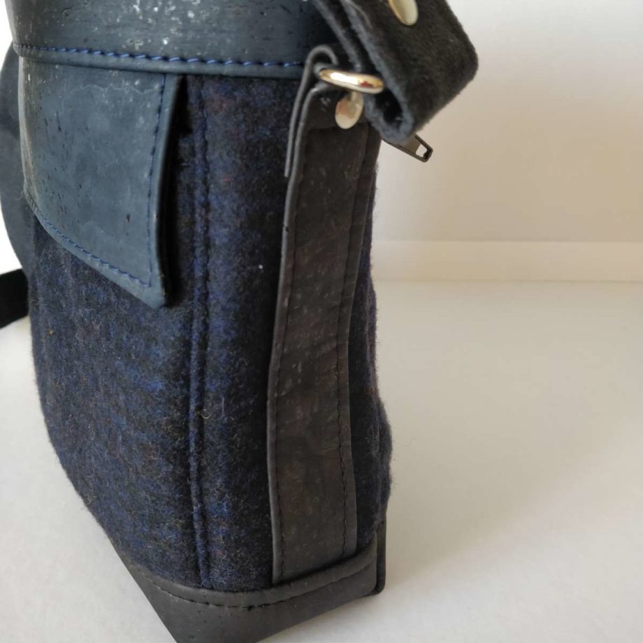 Sac à  bandoulière Folk pour homme - liège et lainage