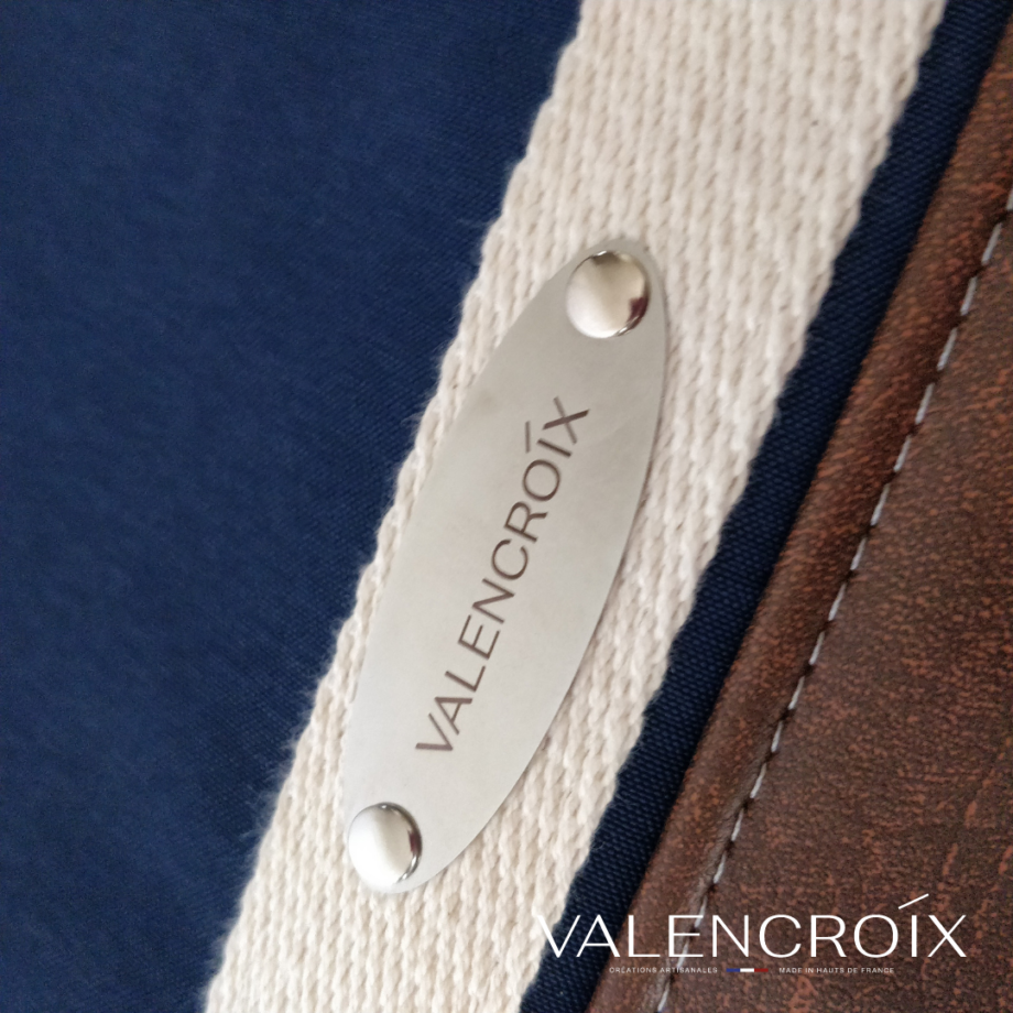sac à dos  Volte marine et marron - Valencroix