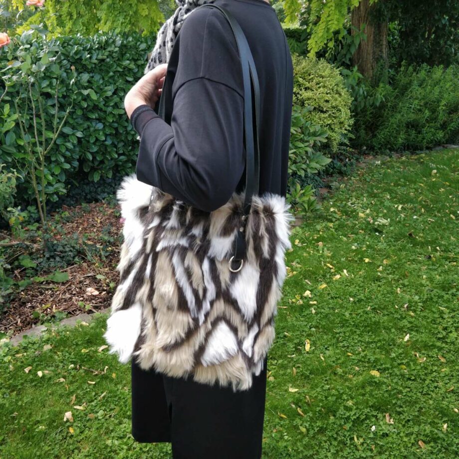 Sac tote bag fausse fourrure - Valencroix