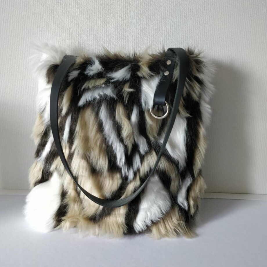 Sac tote bag fausse fourrure - Valencroix