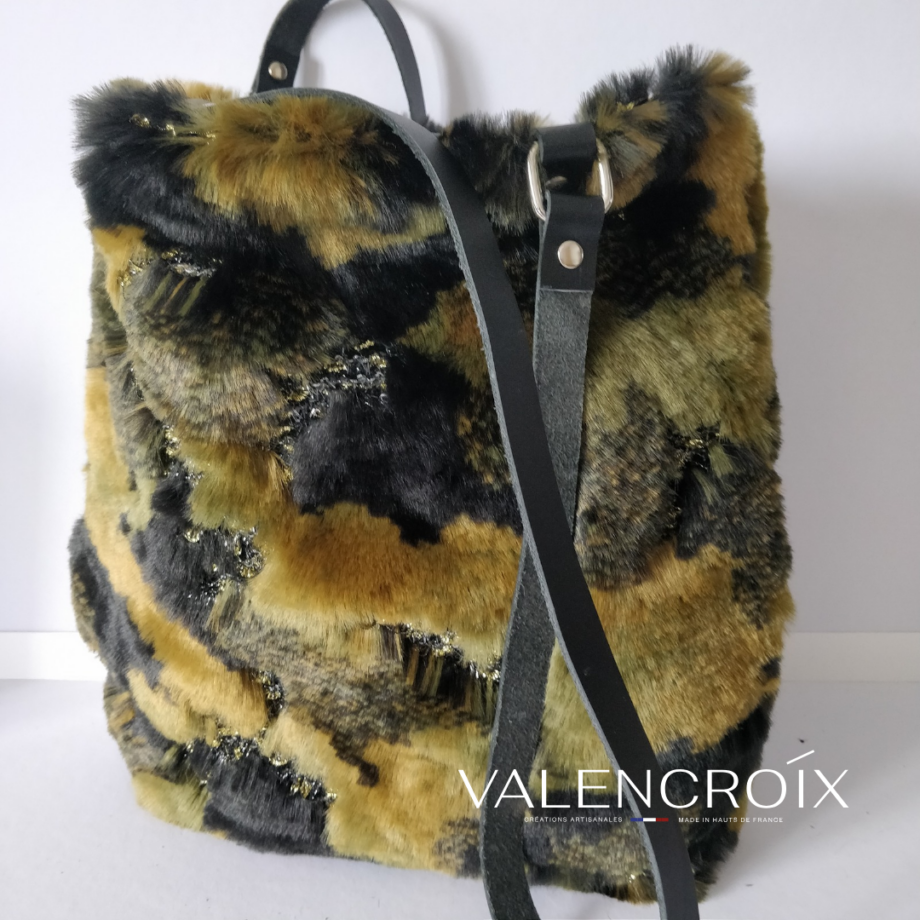 Sac tote bag fausse fourrure - Valencroix