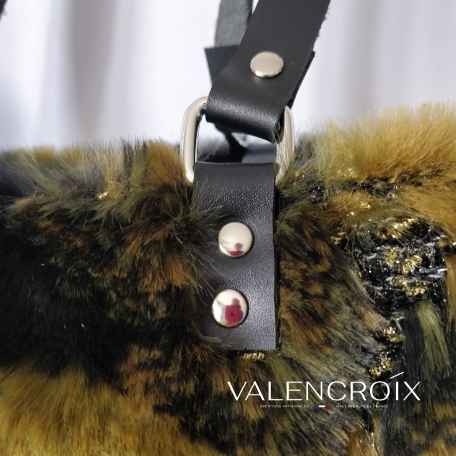 Sac tote bag fausse fourrure - Valencroix