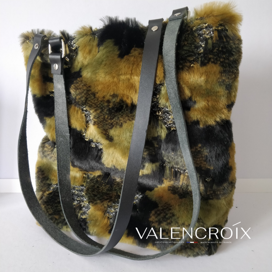 Sac tote bag fausse fourrure - Valencroix