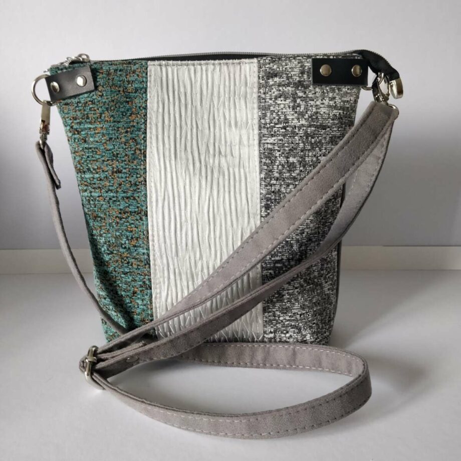 Sac seau tri-bucket bleu/gris - Valencroix
