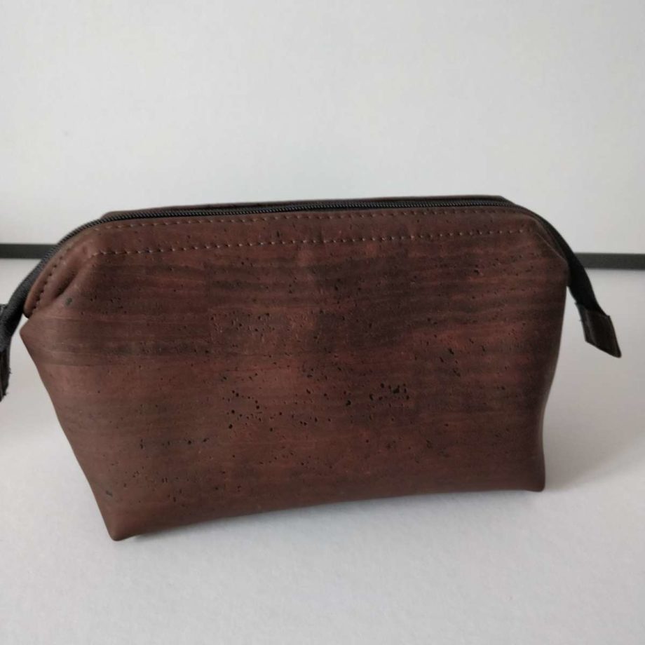 Trousse avec armature - liège de luxe chocolat