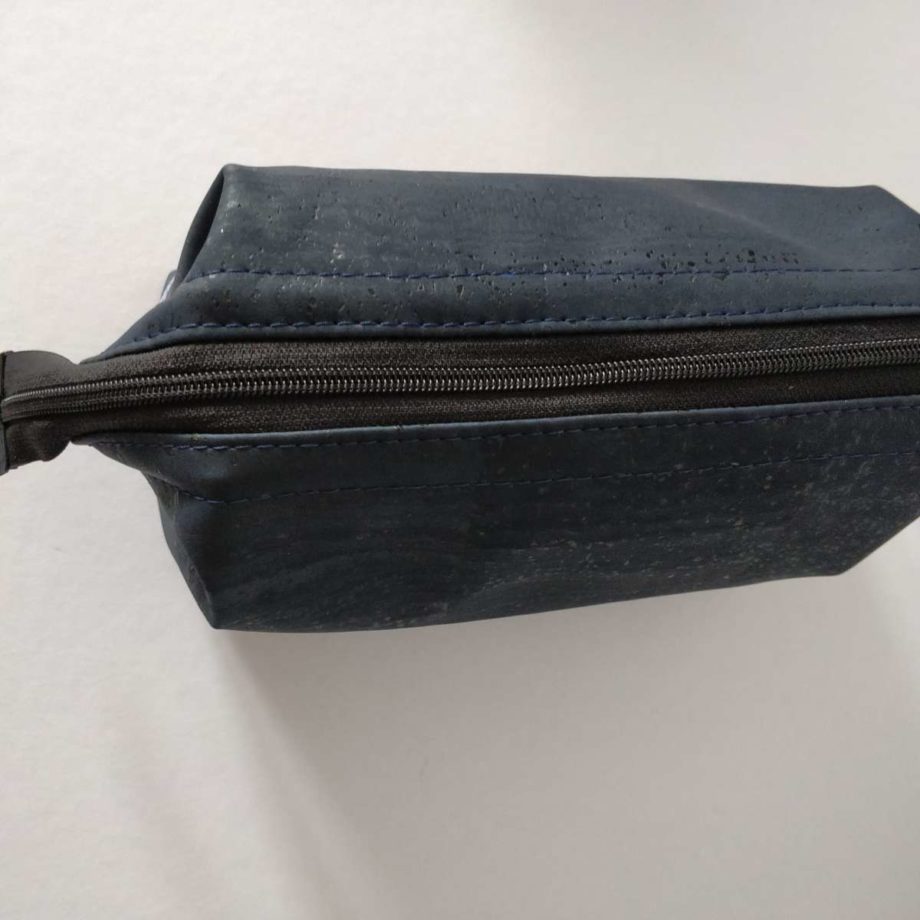 Trousse avec armature - liège de luxe marine