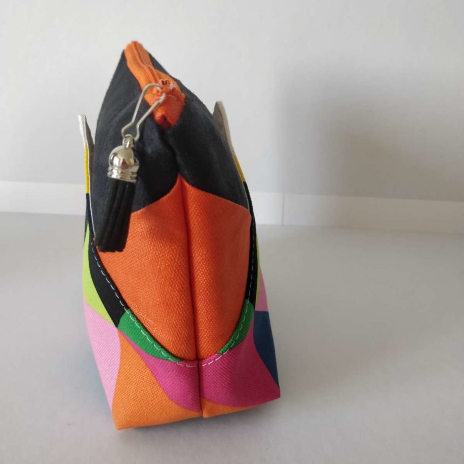 Trousse zippée colorée